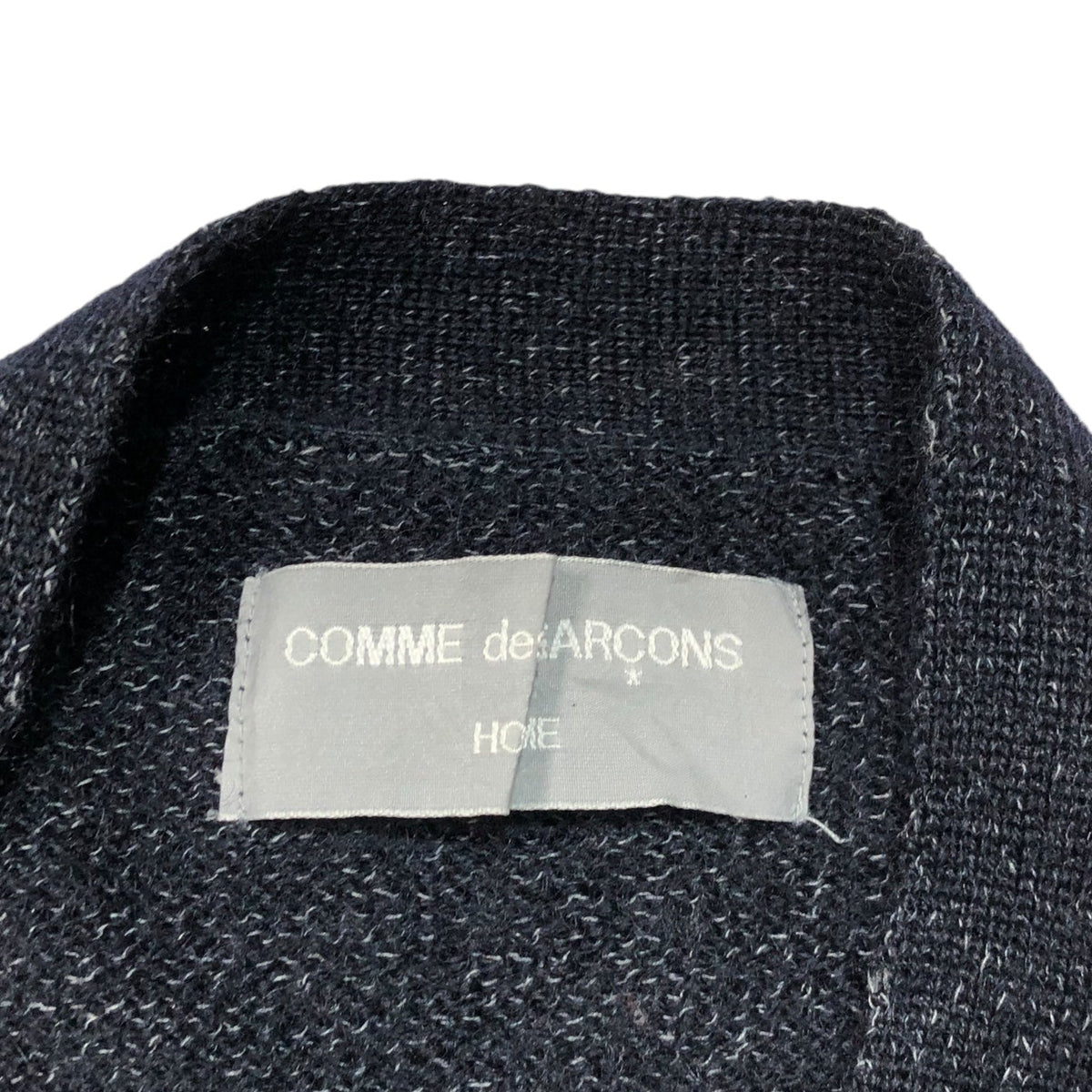 COMME des GARCONS HOMME 80s Oversized Wool Dark Navy Cardigan