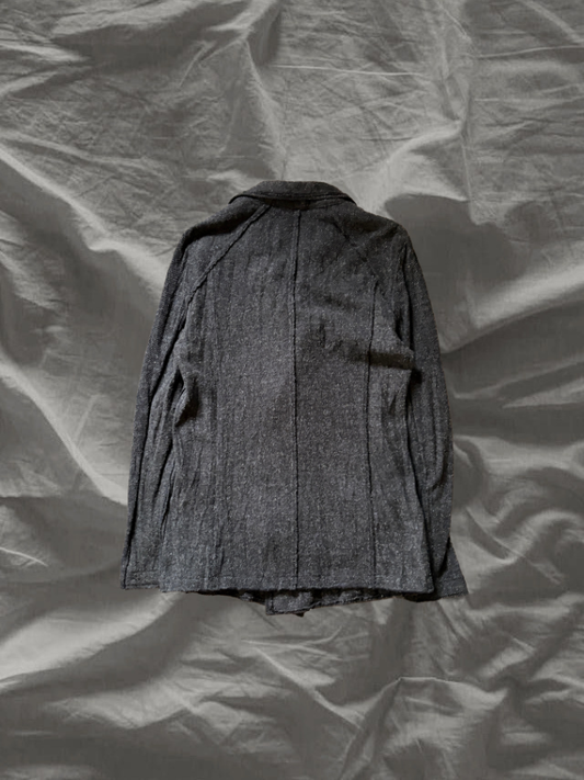 bajra Cotton Inside Out Layered Jacket Dark Grey Size 2