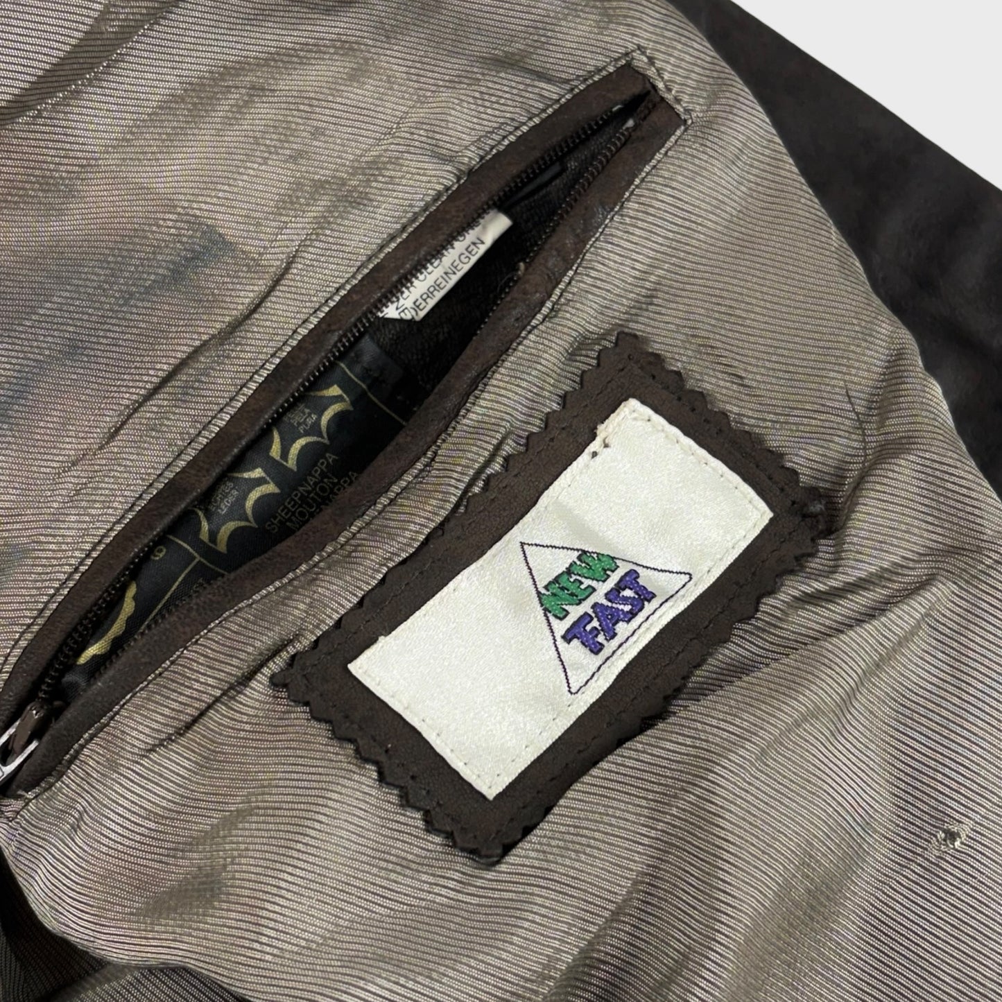 NEW FAST Leather Jacket Size XL