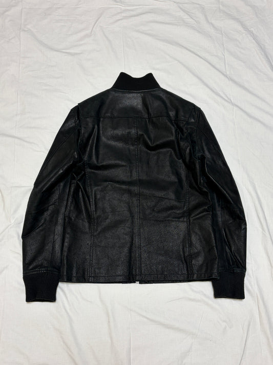 Vintage Black G.G.D Pig Leather Shirt Size 2