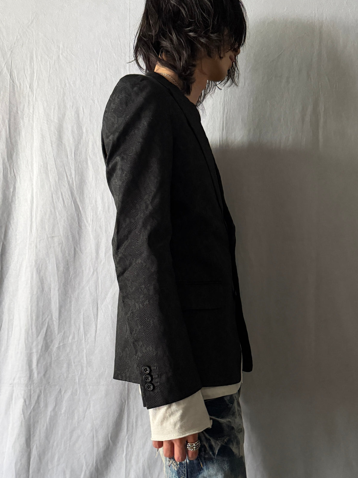 TORNADO MART Python Shadow Tailored Jacket Size M