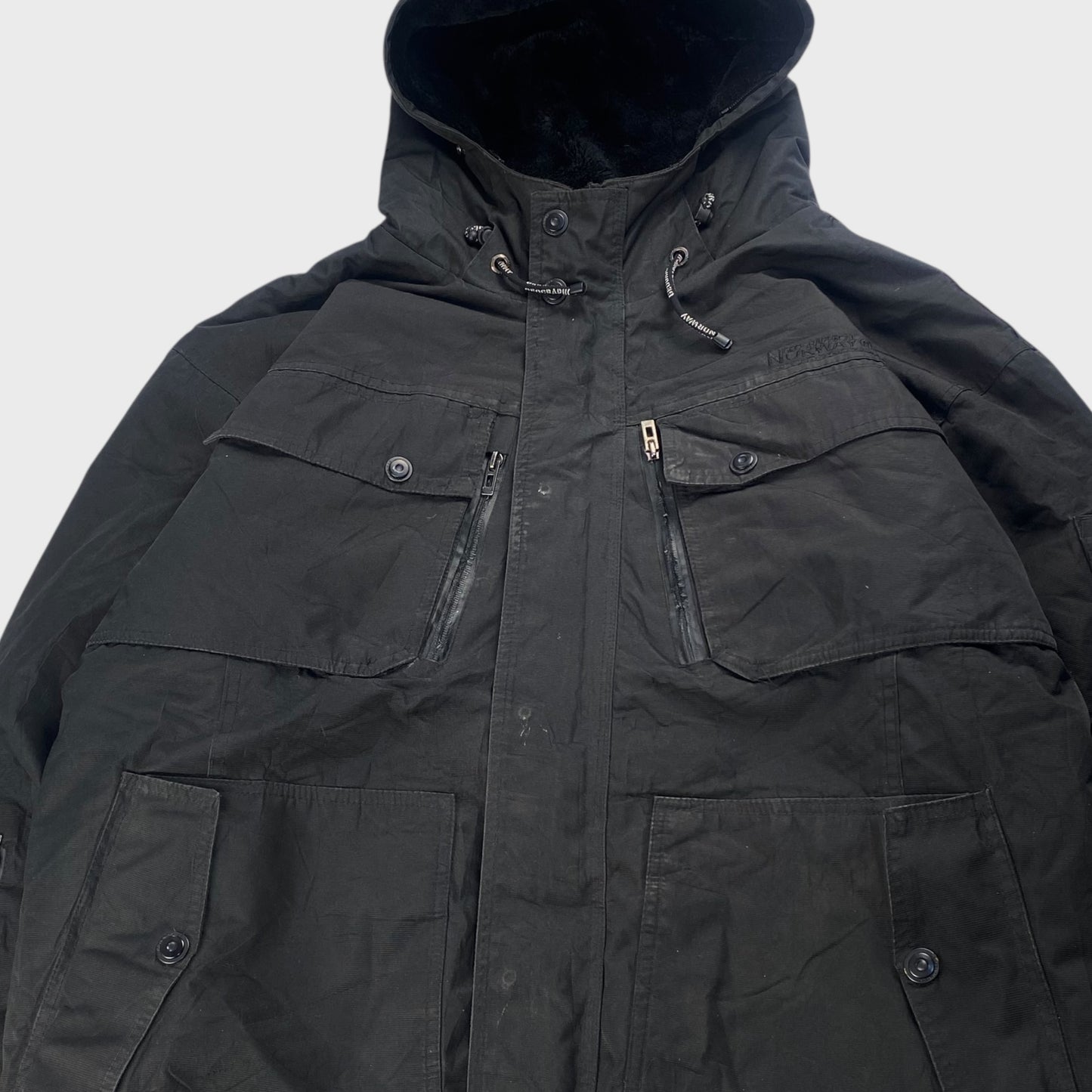 Geographical Norway Hoodie Black Size XL