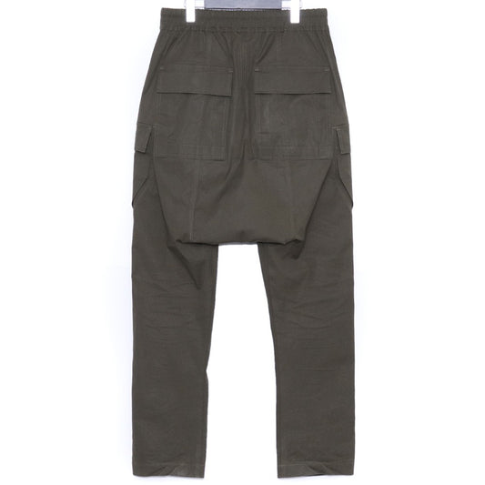 RICK OWENS 22AW Drawstring Cargo Pants Green Size 46