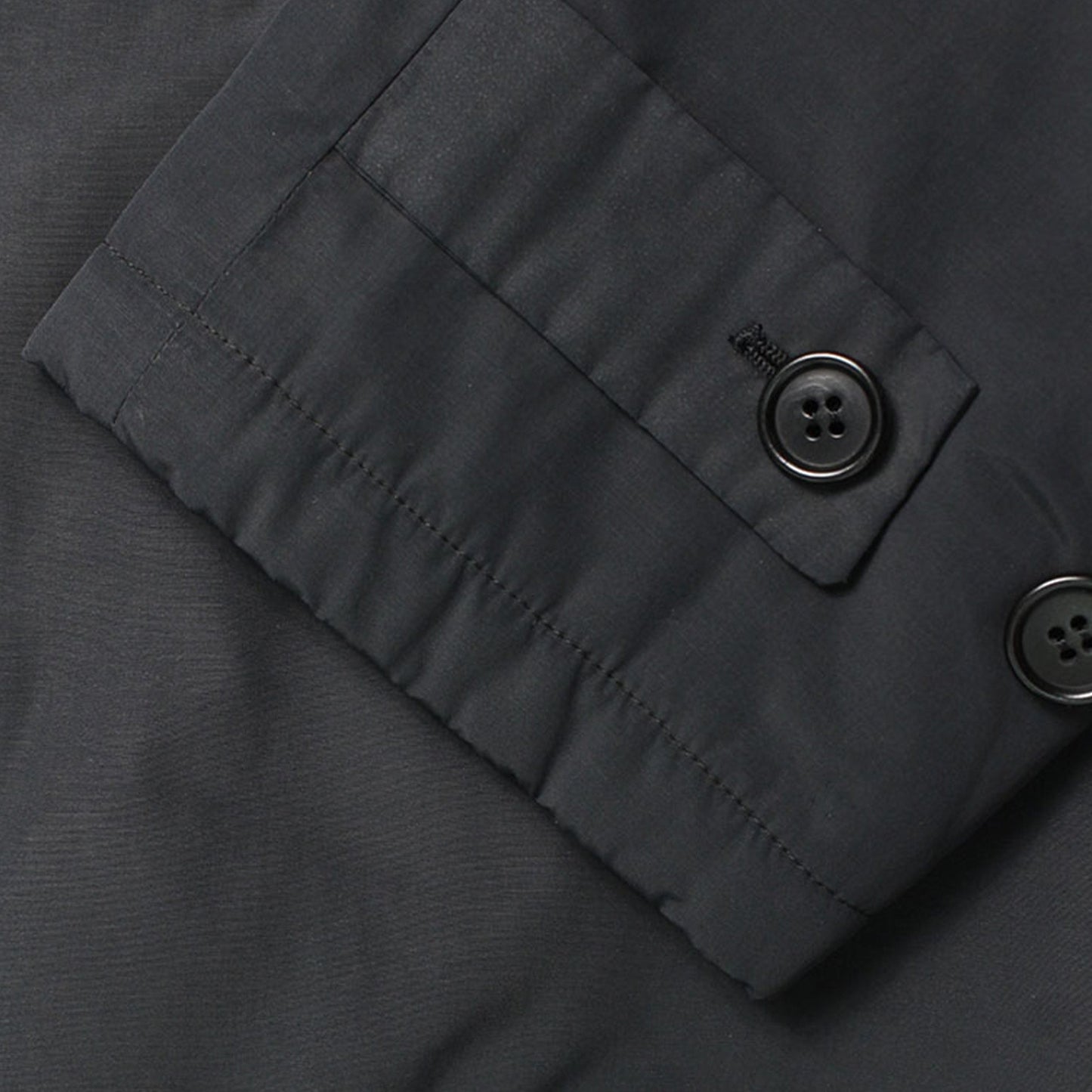 Helmut Lang Black Nylon Blend Coat Size 44