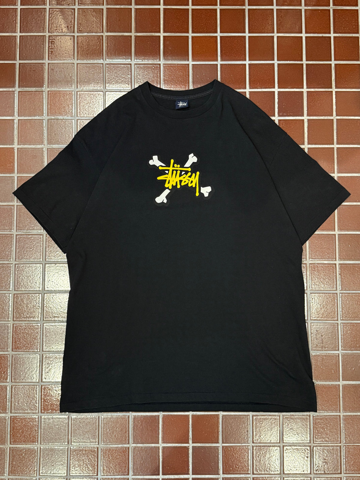 Stussy Vintage crossbones graphic tee, 00s era, XL size Black Size XL