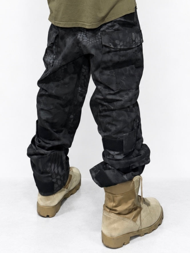 Vintage All-Over Pattern Military Pants Size 34/32