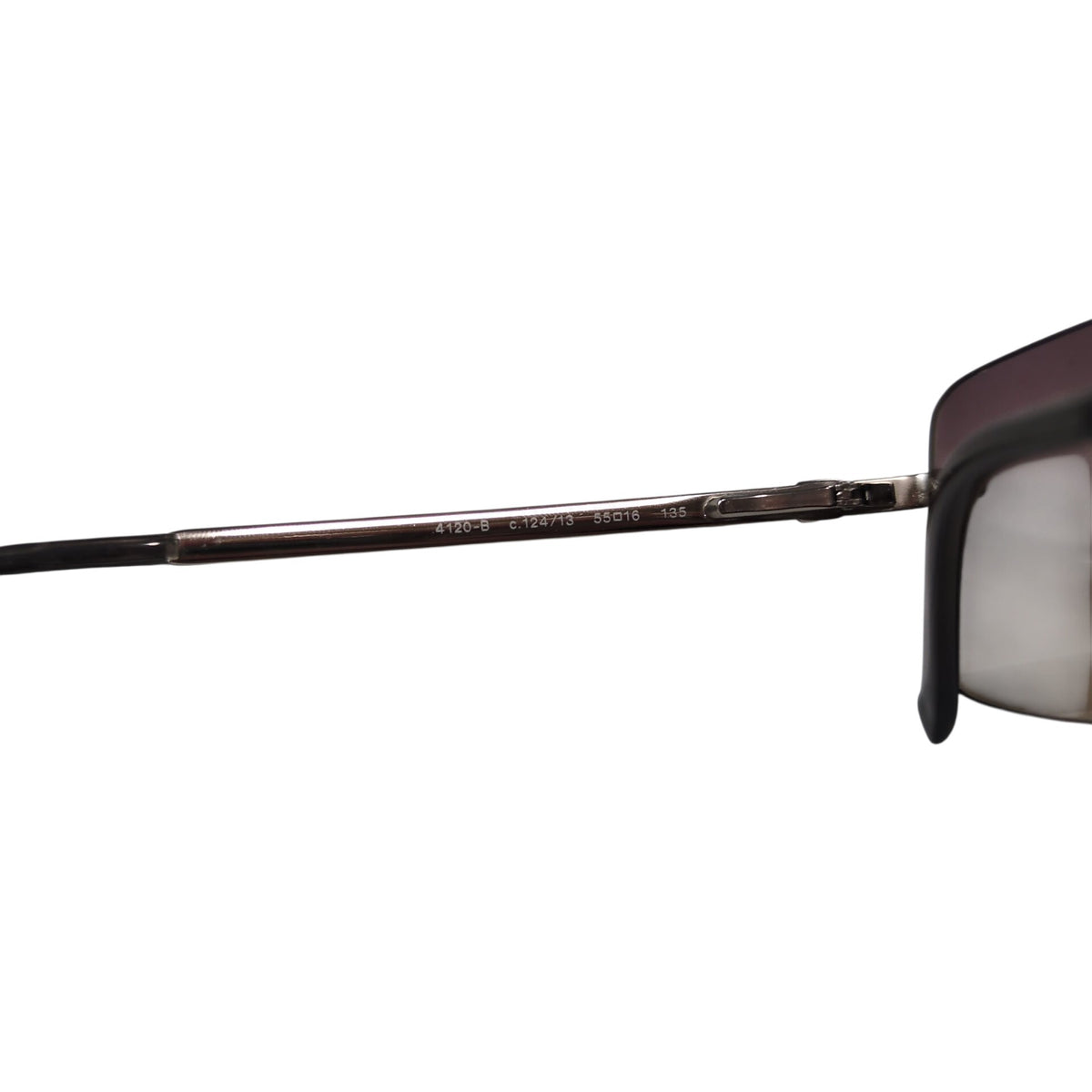 CHANEL Light Stone Rimless Silver Frame Sunglasses