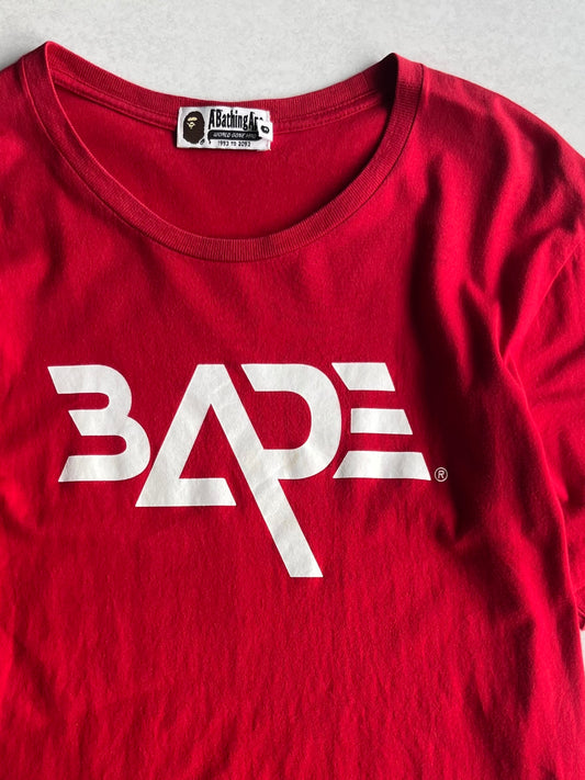 Bape A bathing ape Design Cotton T-Shirt Size L
