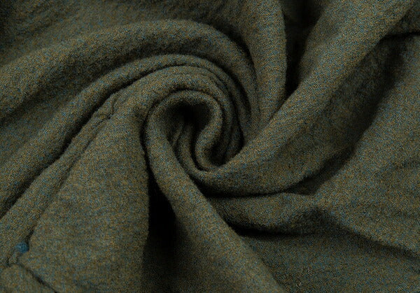JURGEN LEHL Shibori Wool Scarf Green