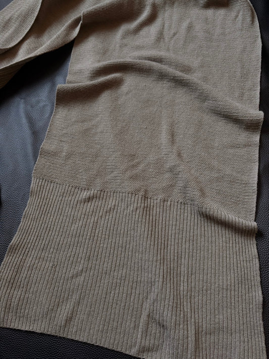 Rick Owens AW05 Merino Wool Draped Wrap Cardigan