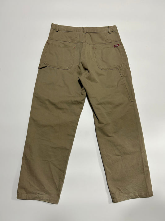 STUSSY 1990s Cotton Painter Trousers Beige Size 46