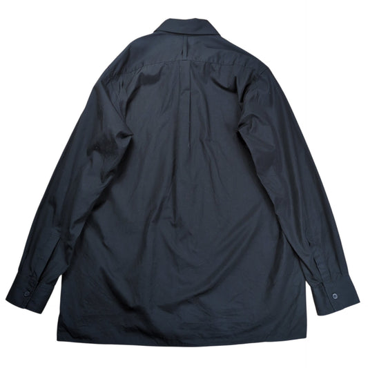 S'YTE Black Cotton Broad Regular Collar Long Sleeve Shirt Size 4
