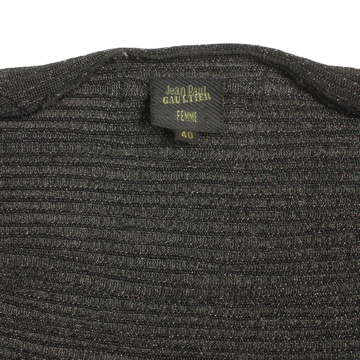 Jean Paul Gaultier Femme Black Long Sleeve Shirt Size 40