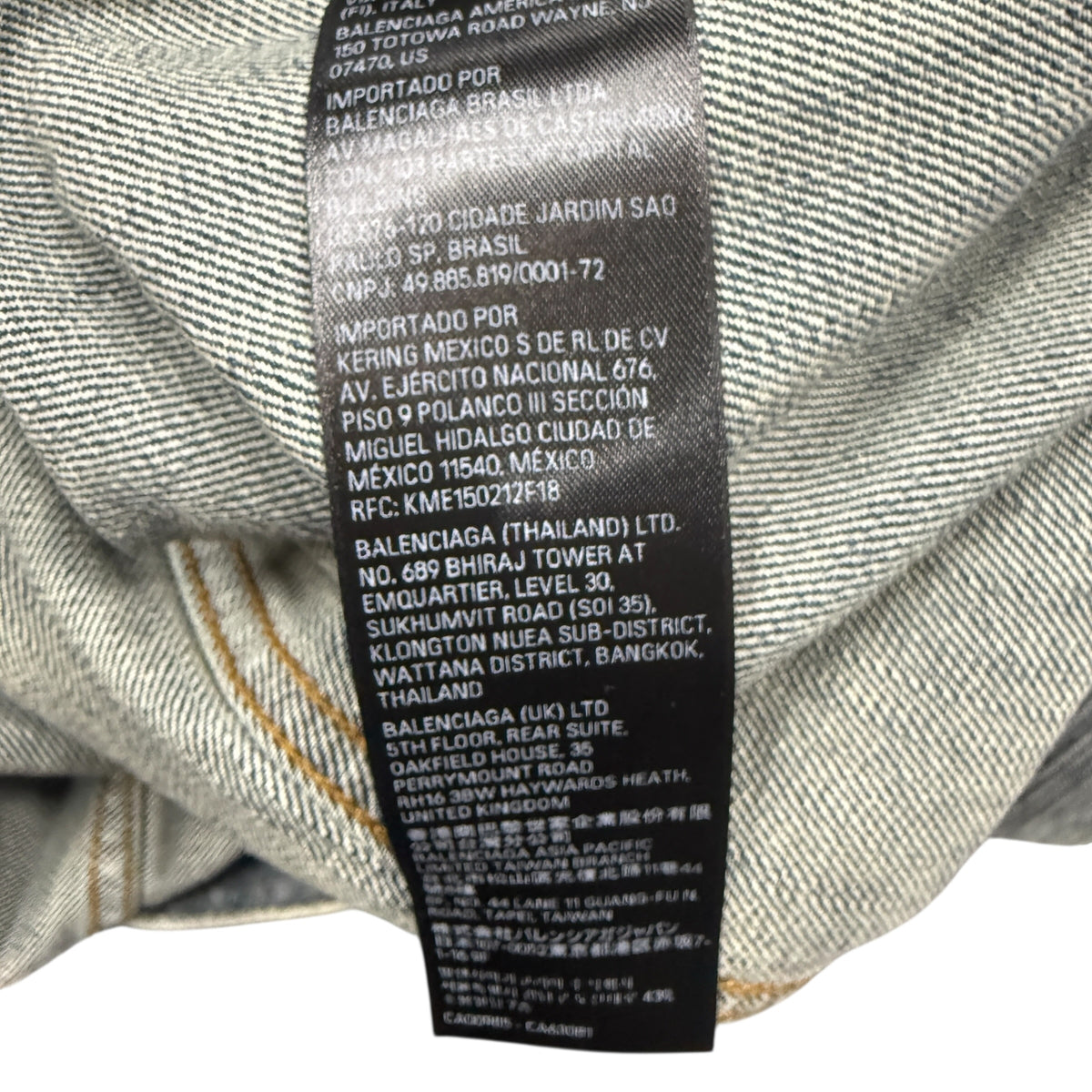 Balenciaga 24 Summer Tattoo Denim Jacket Size L