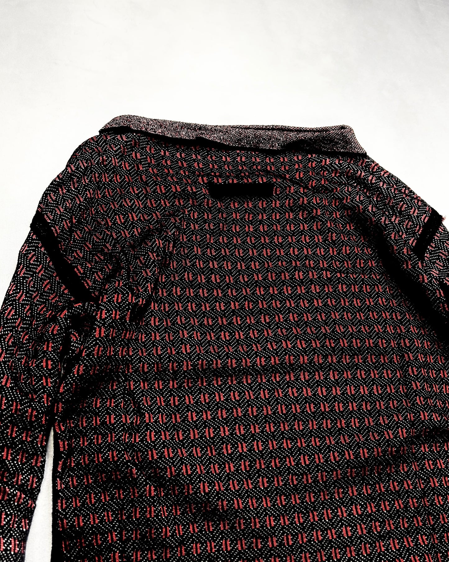 Jean Paul GAULTIER FEMME Geometric Jacquard Knit Top Size 40