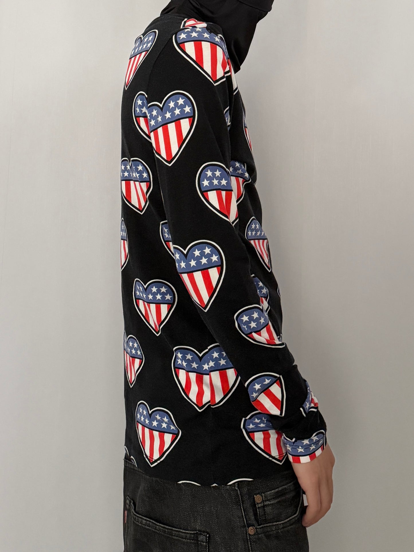 Love Moschino Hurt Long Sleeve Shirt Multi Size 40