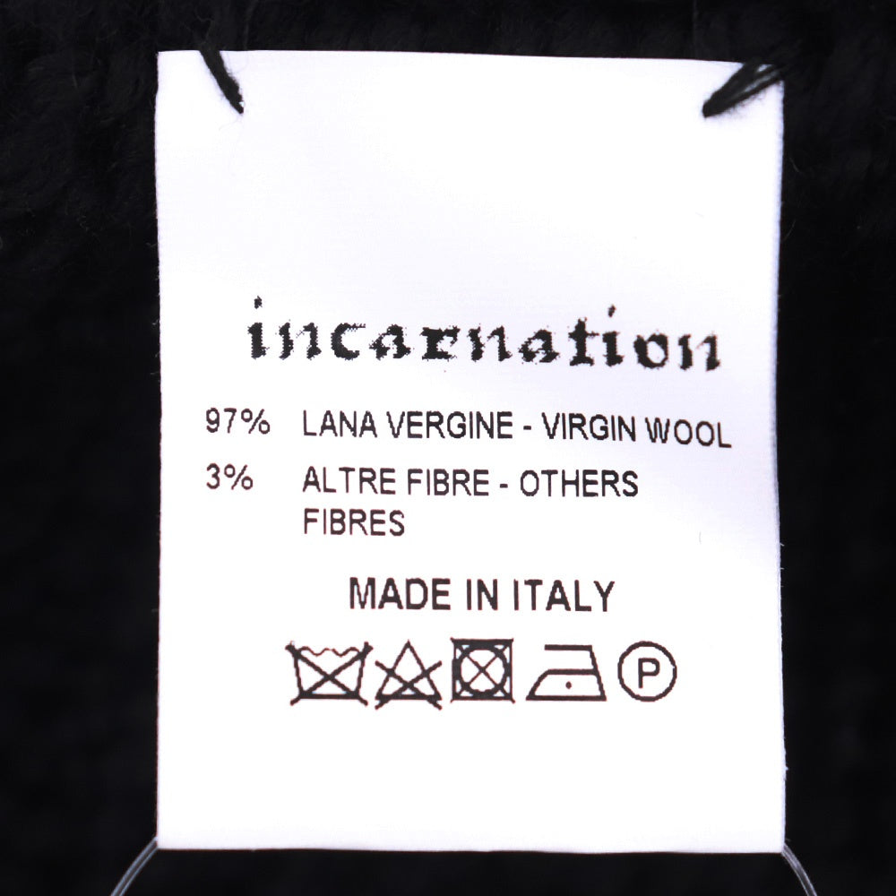 INCARNATION Wool Beanie Black Size F