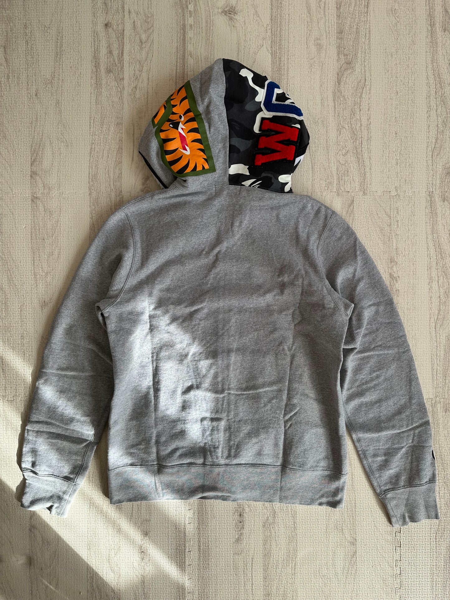 Bape - A Bathing Ape Shark Hoodie Gray Size L