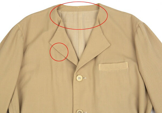 Yohji Yamamoto POUR HOMME Garment Dyed Jacket Beige Size M