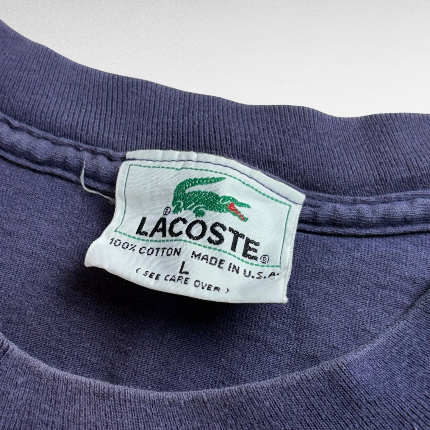 IZOD LACOSTE 80s Short Sleeve T-Shirt Size L