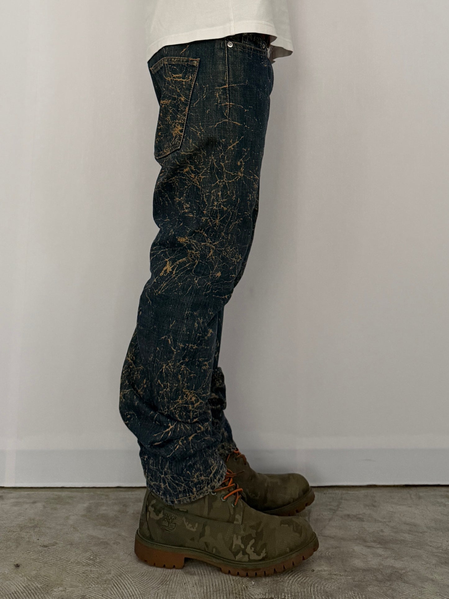Swagger Damaged Blue Denim Pants Size 30