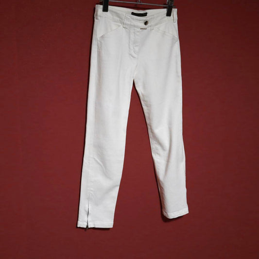 Balenciaga Vintage Hem Zip White Denim Size 34