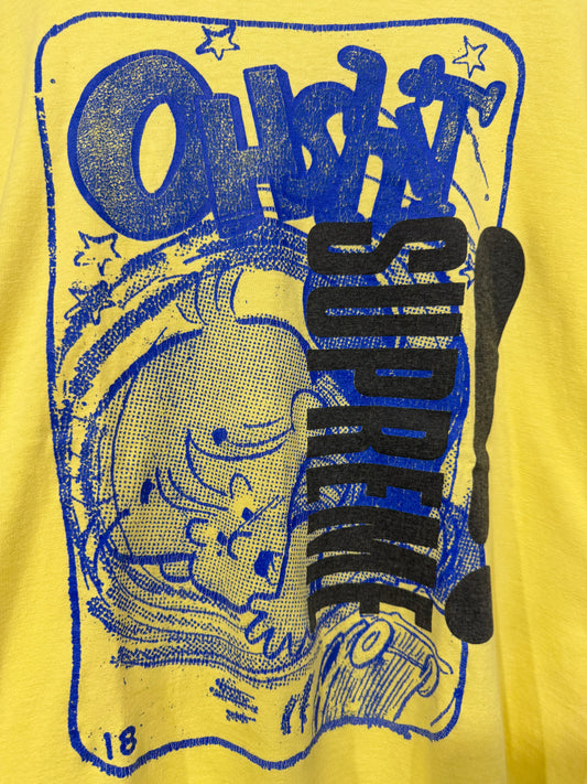 Supreme 09s Oh Shit T-Shirt Yellow Size L