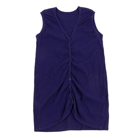 ISSEY MIYAKE me Stretch Cardigan Vest Navy Size M