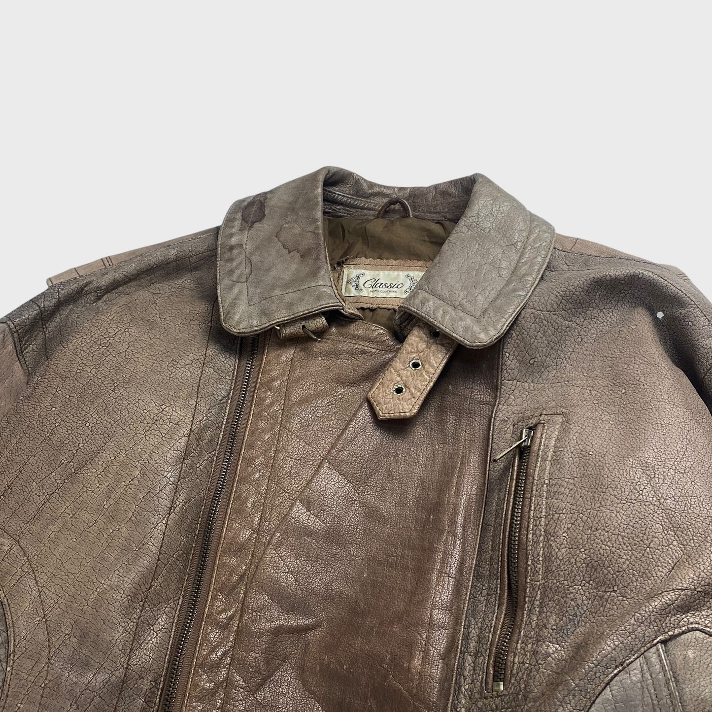 Classic Leather Jacket Size XL