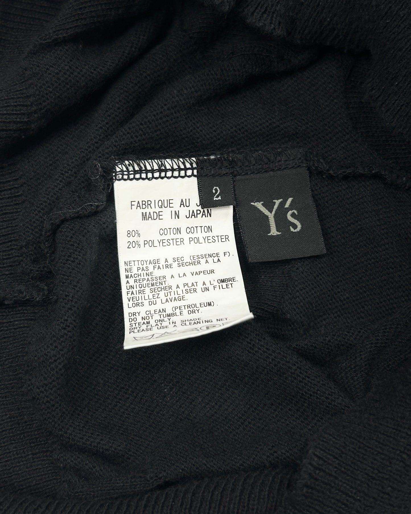 Yohji Yamamoto Embossing Dot Light Knit (FW09) Size 2