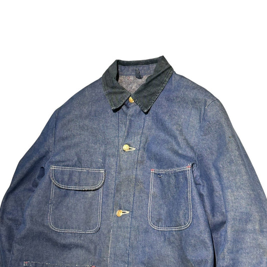 WRANGLER 70s Denim Blanket Coverall Jacket Size 38