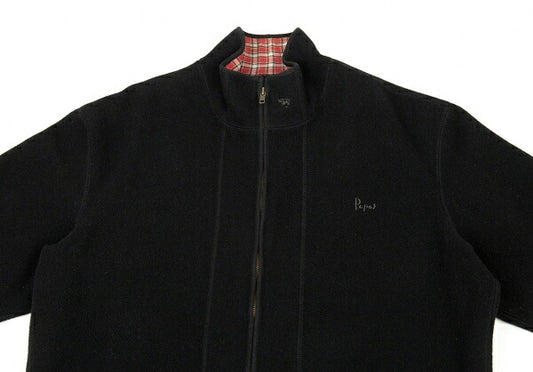 Papas Melton Wool Zip Blouson Black Size L