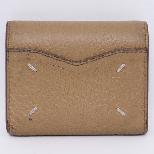 Maison Margiela Brown Leather Envelope Mini Wallet Size F
