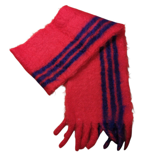 LOEWE Multi Striped Mohair Fringe Muffler