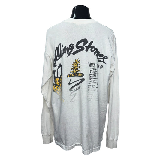 THE ROLLING STONES 90s Voodoo Lounge Long Sleeve T-Shirt Size XL