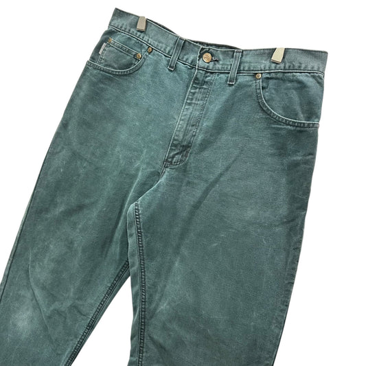 carhartt 1970s Duck Canvas Tapered Work Pants Green
