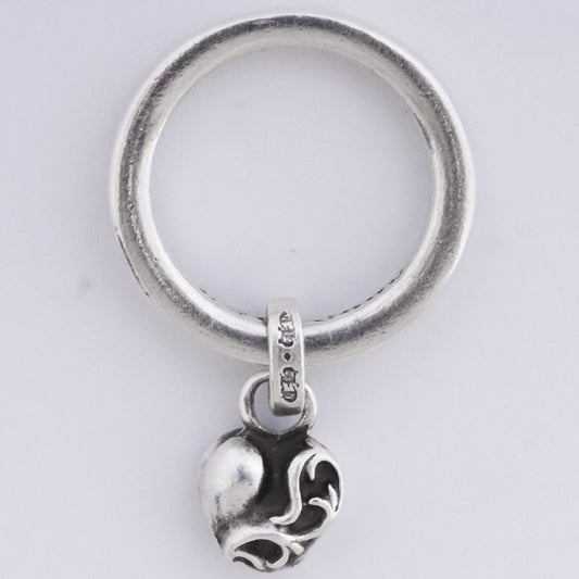 CHROME HEARTS NTFL W NTFL HEART Ring Silver Size ONE SIZE
