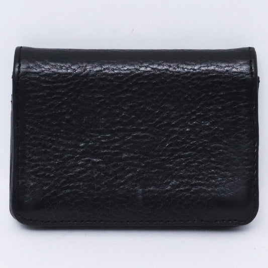 CHROME HEARTS 3 Pocket Scroll Card Case Black Size F