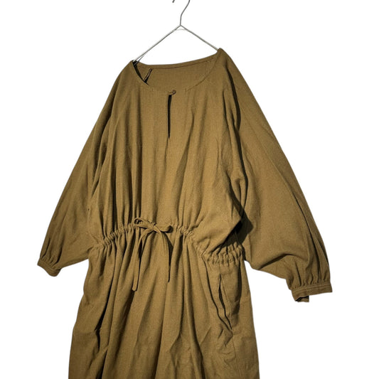 Y's 70s Vintage Wool Raglan Sleeve Smock Dress Size JP 9