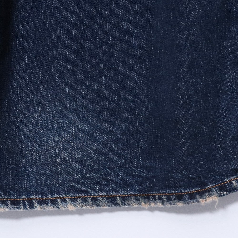 BALENCIAGA Grunge Ripped Baggy Denim Blue Size S