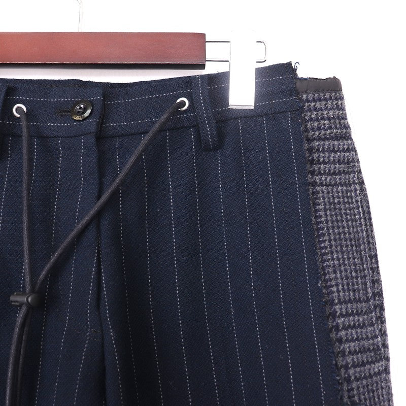 SACAI 18AW Stripe Trousers Navy Size 1