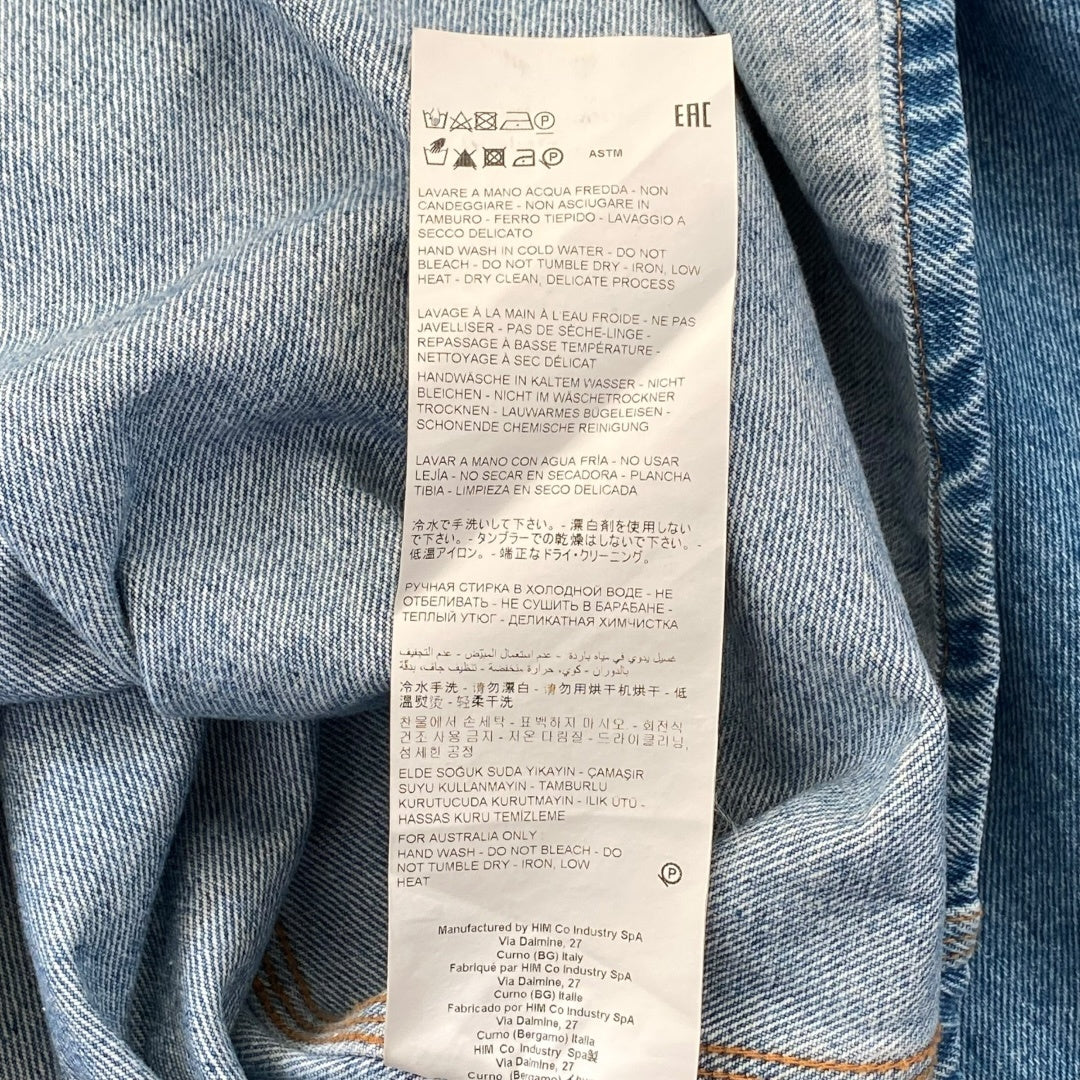 Hed Mayner 24SS BLUE INDIGO FADED HEAVY OVER SHIRT Size M