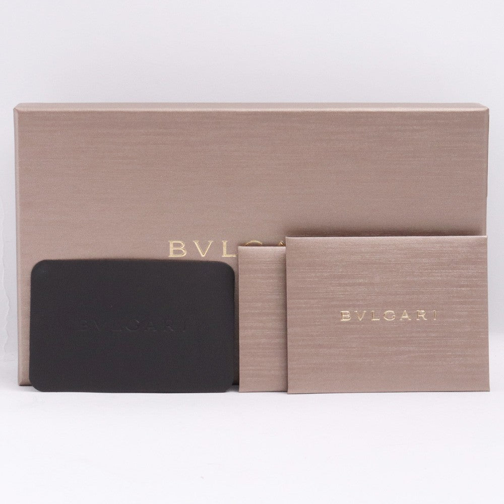 BVLGARI Embossed Octo Long Wallet Black Size F