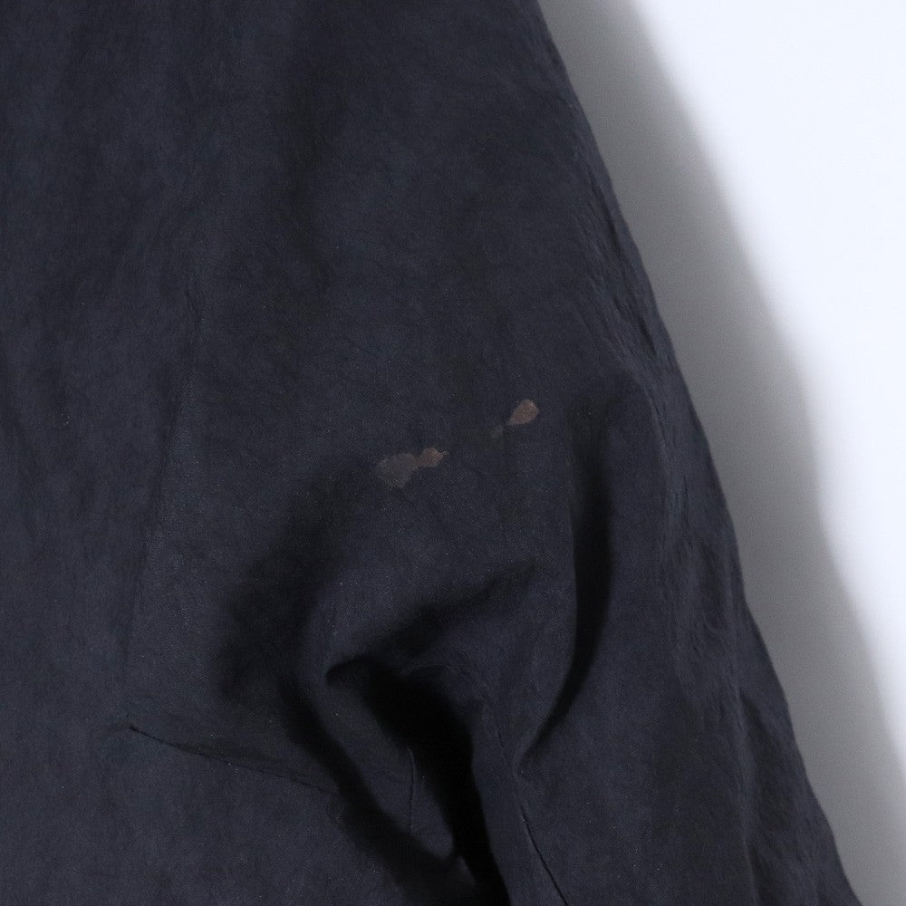 DEVOA 23AW Shrink Cotton Nylon Down Jacket Black Size 2