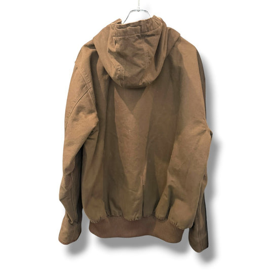 CARHARTT Washed Duck Insulated Active Jacket Brown Size L