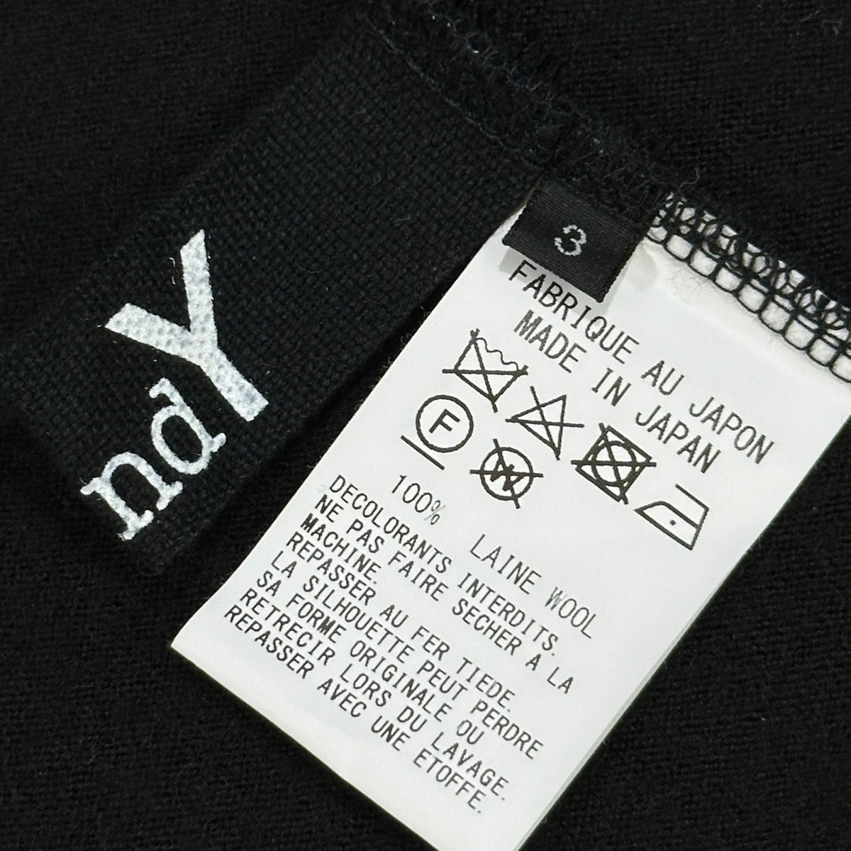 Ground Y 24AW Wool Shirt Jacket Black Size 3