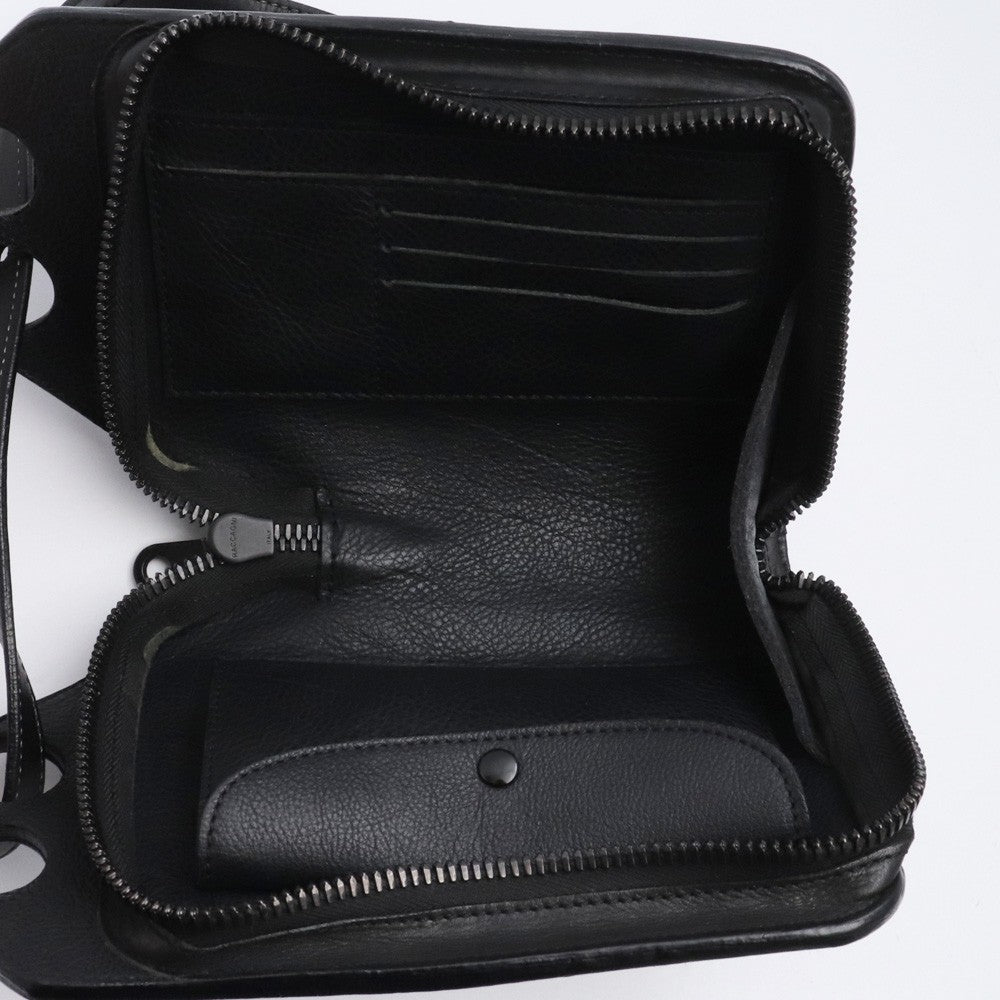 KHOURIANBEER Leather Shoulder Bag Black