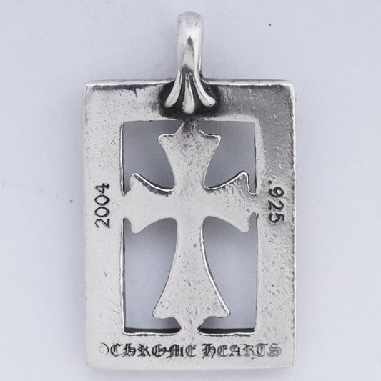 CHROME HEARTS Framed Open Babyfat Pendant Silver Size F