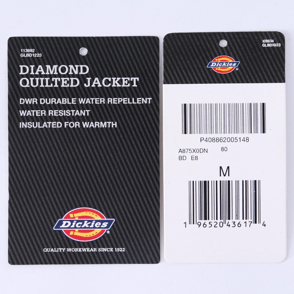 DICKIES HTC Diamond Quilted Jacket Blue Size M