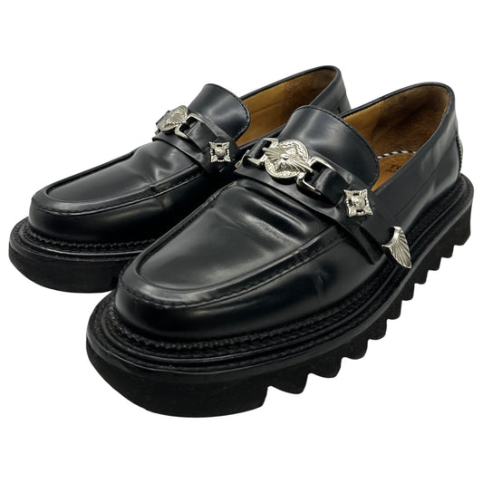 TOGA PULLA Shark Sole Metal Bit Loafers Black Size EU 40